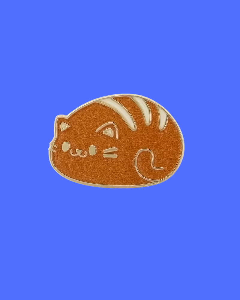 Cat Loaf of Bread Pin Badge