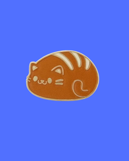 Cat Loaf of Bread Pin Badge