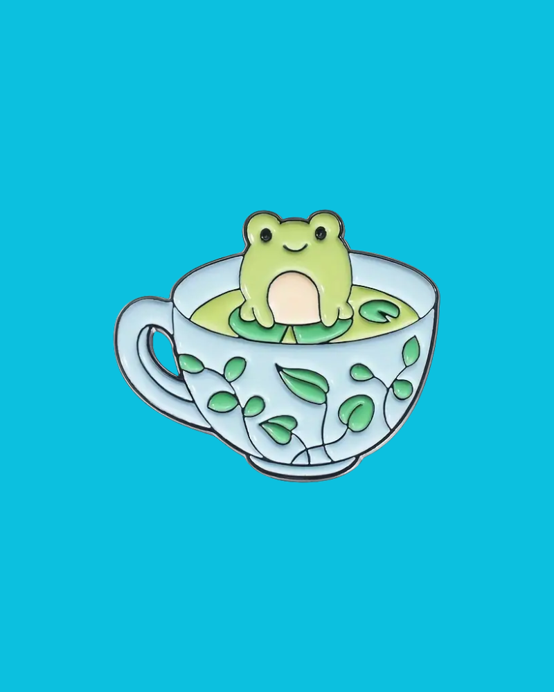 Surprise Frog Enamel Pin Badge