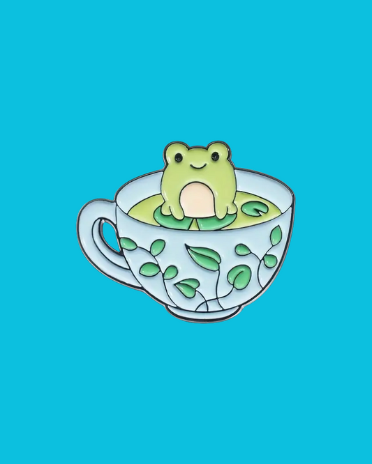 Surprise Frog Enamel Pin Badge