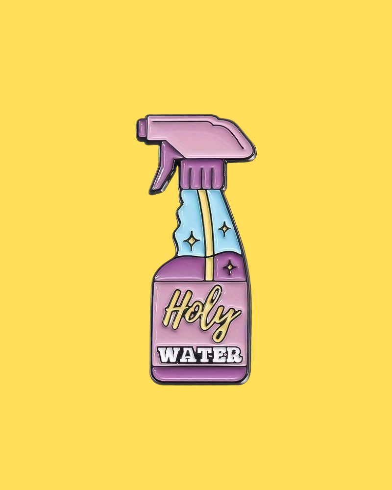 Holy Water Enamel Pin Badge