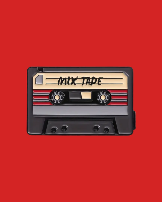 Retro Mixed Tape Enamel Pin Badge