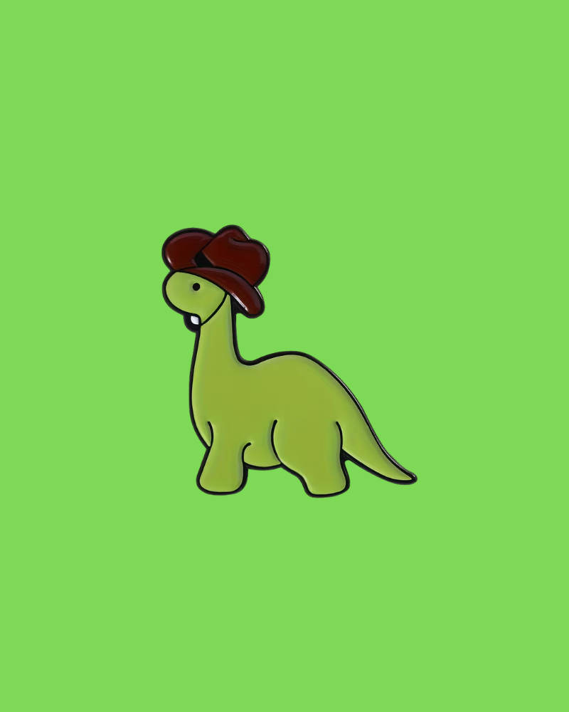 Nessie Cowboy Enamel Pin Badge