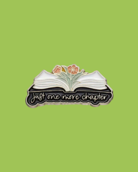 One More Chapter Book Lover Enamel Pin