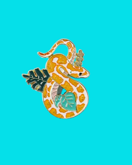 Snake Enamel Pin Badge