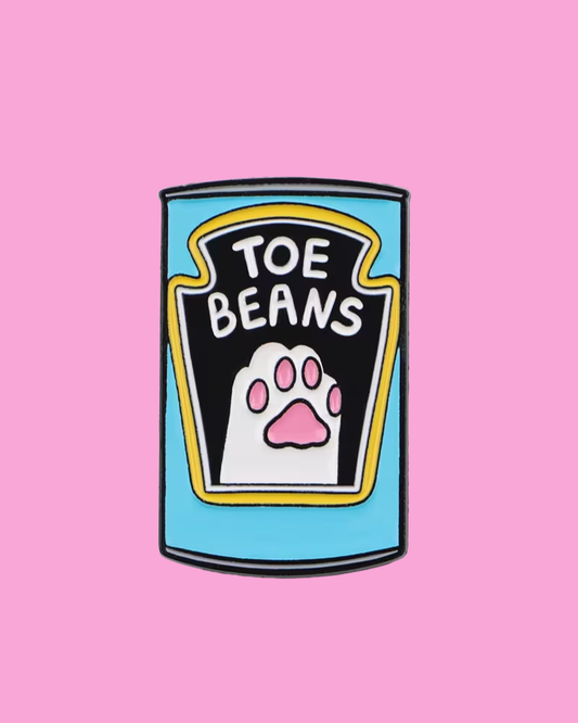 Tin Of Toe Beans Enamel Pin