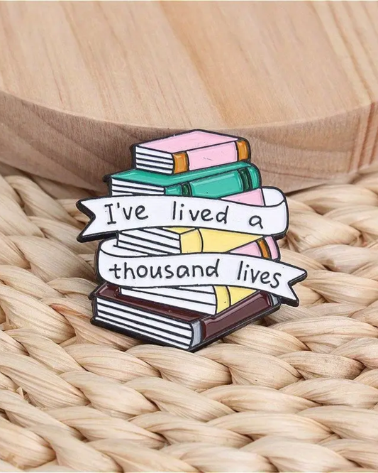 A Thousand Lives Book Lover Enamel Pin