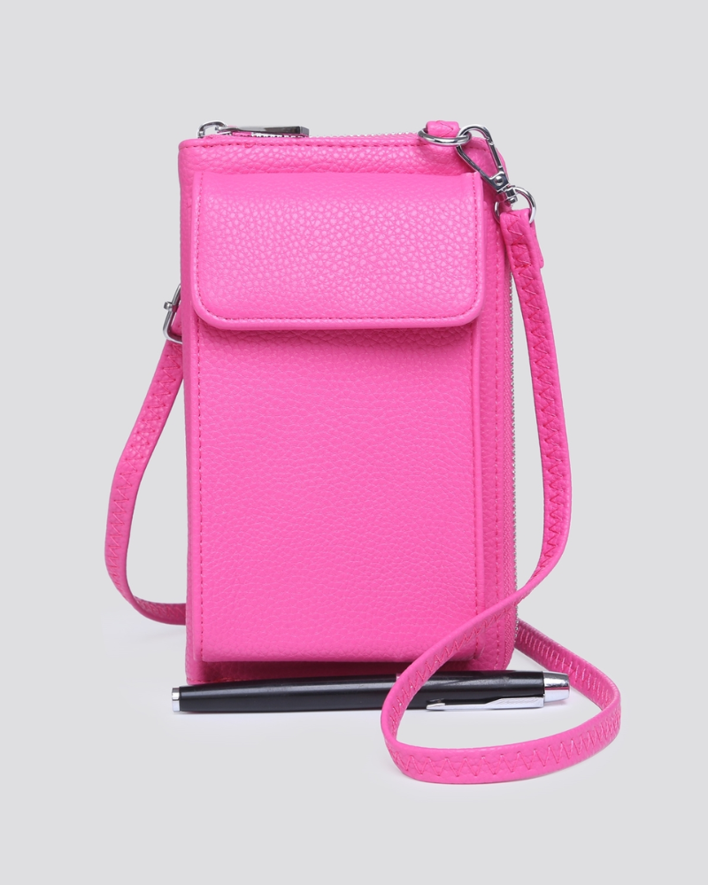 Travel Vegan Leather Crossbody Bag Assorted Colours