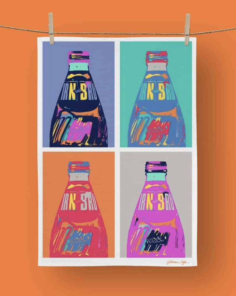 Irn Bru Pop! Tea Towel By Gillian Kyle