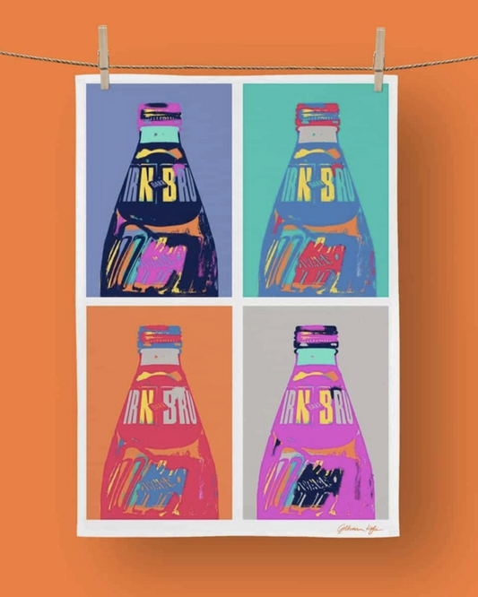 Irn Bru Pop! Tea Towel By Gillian Kyle