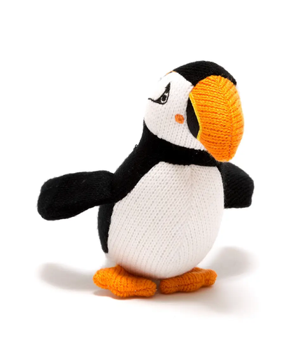 Puffin Knitted Rattle