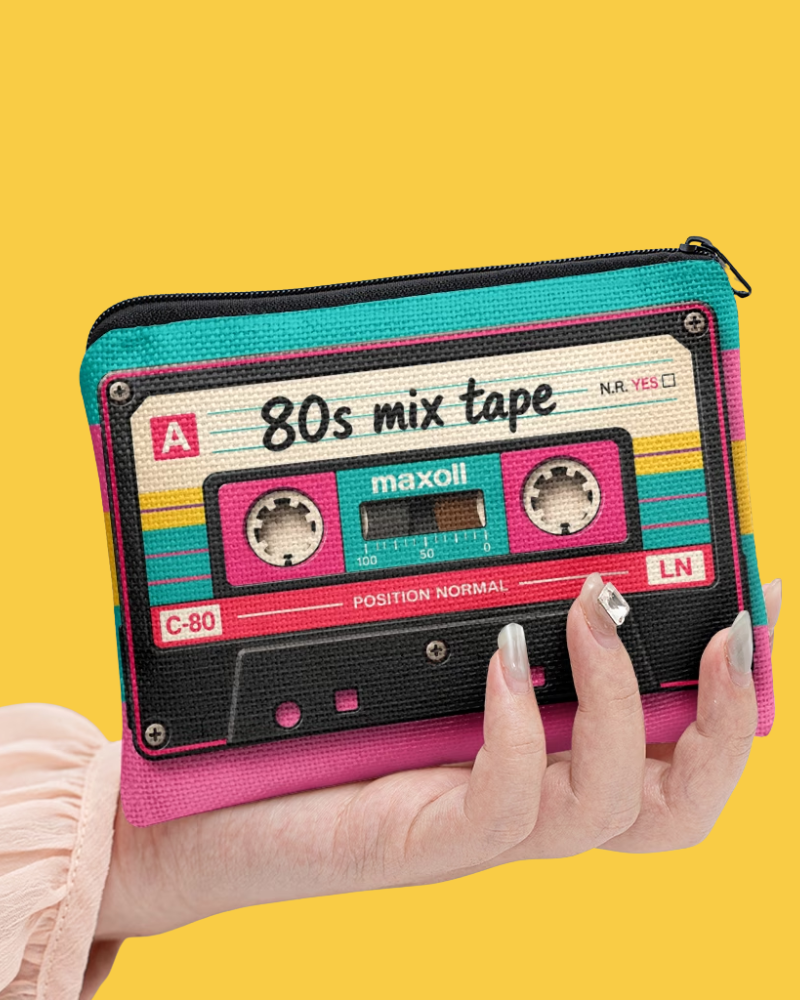 80s Mix Tape Zipper Pouch