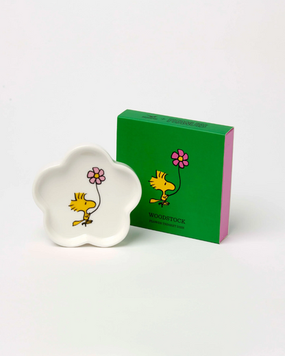 Peanuts Flower Trinket Dish Woodstock