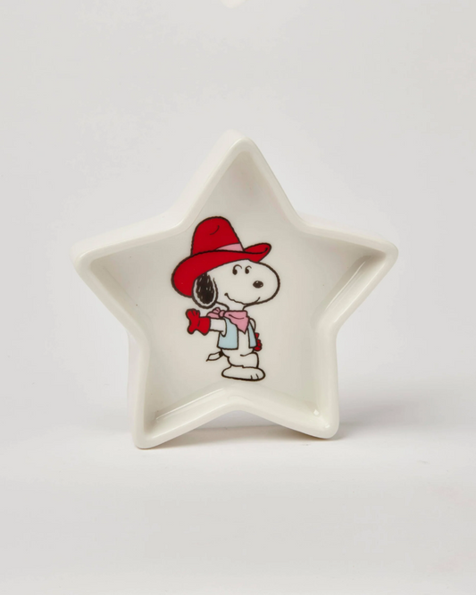Howdy Cowboy Peanuts Star Shaped Trinket Dish