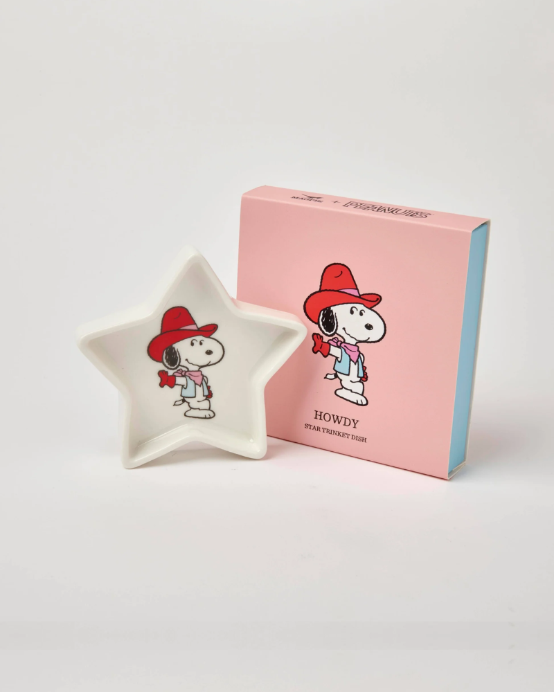 Howdy Cowboy Peanuts Star Shaped Trinket Dish