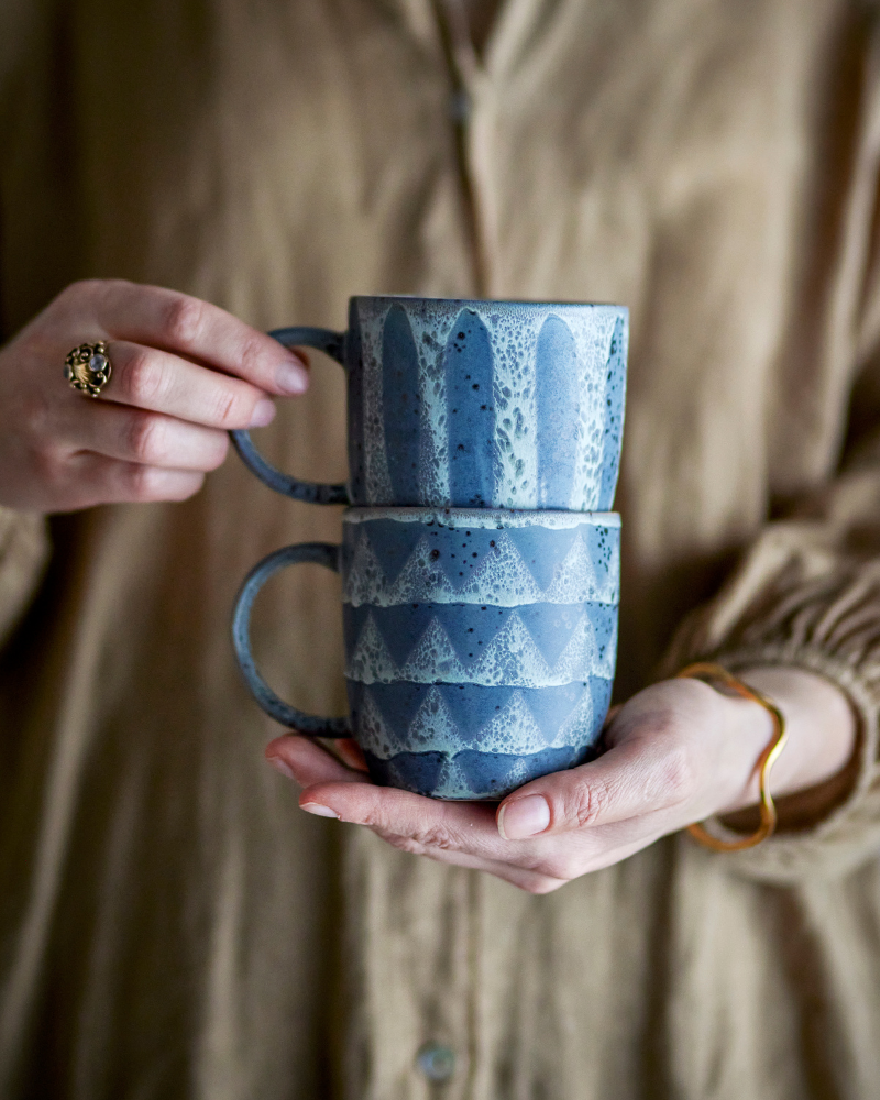 Ramie Stoneware Mug Assorted