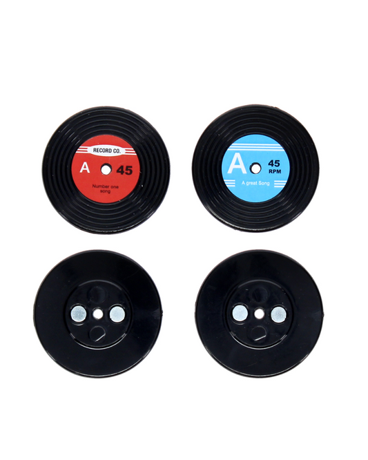 Retro Record Vinyl Magnets Set Of 4