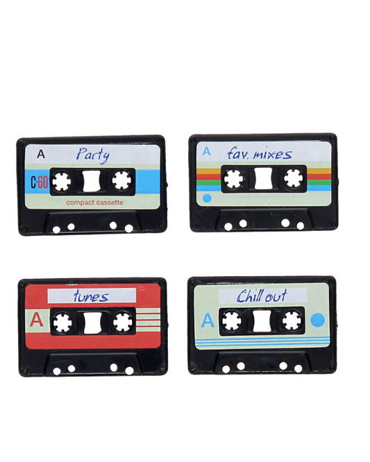 Retro Cassette Magnets Set Of 4