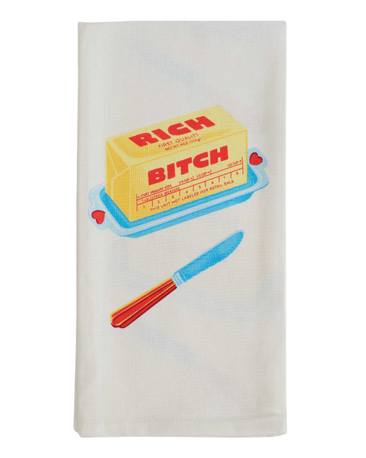 Rich Bitch Dish Towel