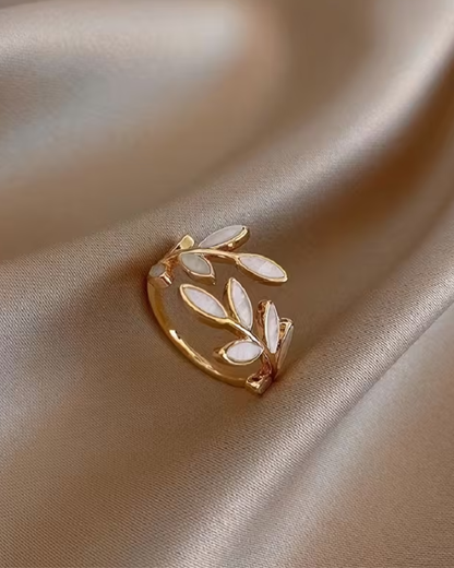 Fern Leaf Adjustable Ring