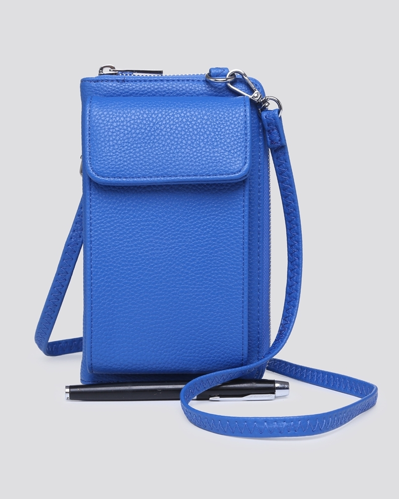 Travel Vegan Leather Crossbody Bag Assorted Colours