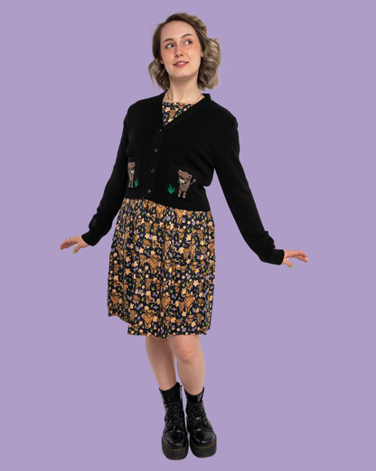 Highland Cow Cropped Cardigan