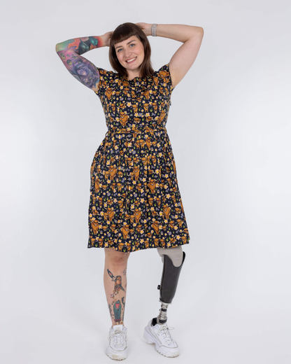 Highland Cow Fit And Flare Dress