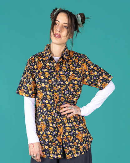 Highland Cow Print Unisex Shirt