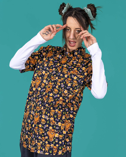 Highland Cow Print Unisex Shirt