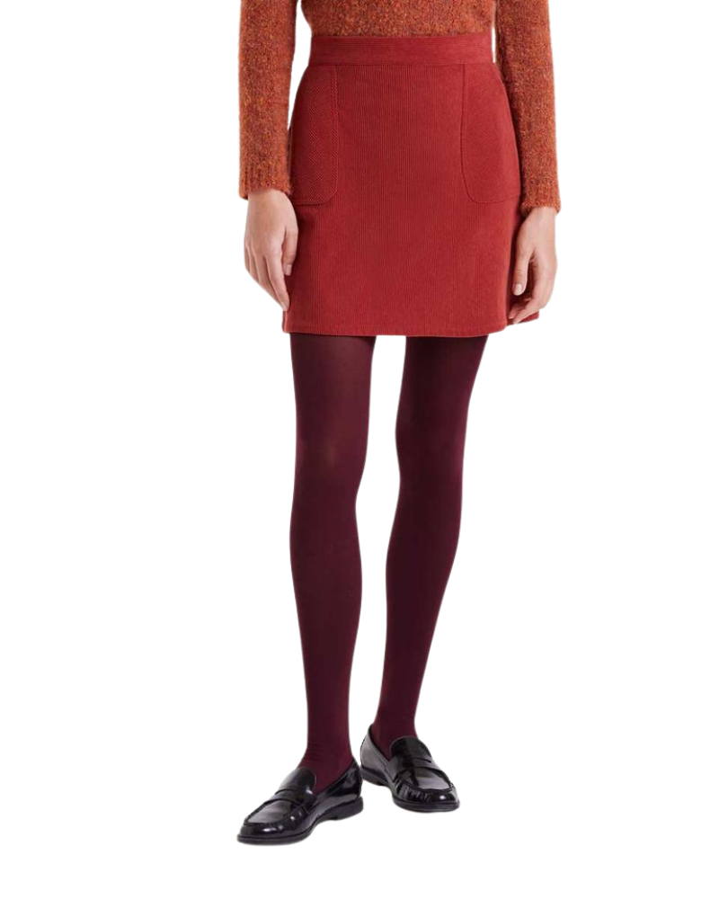 Rusty Brown Baby Cord Mini Skirt Compania Fantastica