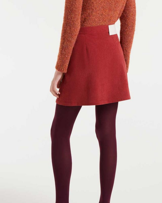 Rusty Brown Baby Cord Mini Skirt Compania Fantastica