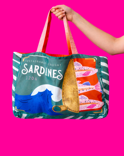 Tide Sardines Eco Shopper Tote Bag