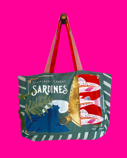 Tide Sardines Eco Shopper Tote Bag