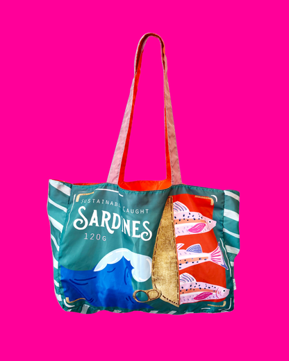 Tide Sardines Eco Shopper Tote Bag