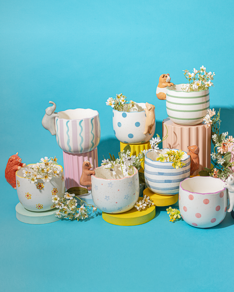 Peeking Guinea Pig Planter