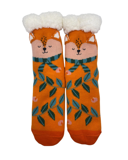 Secret Garden Fox Slipper Socks
