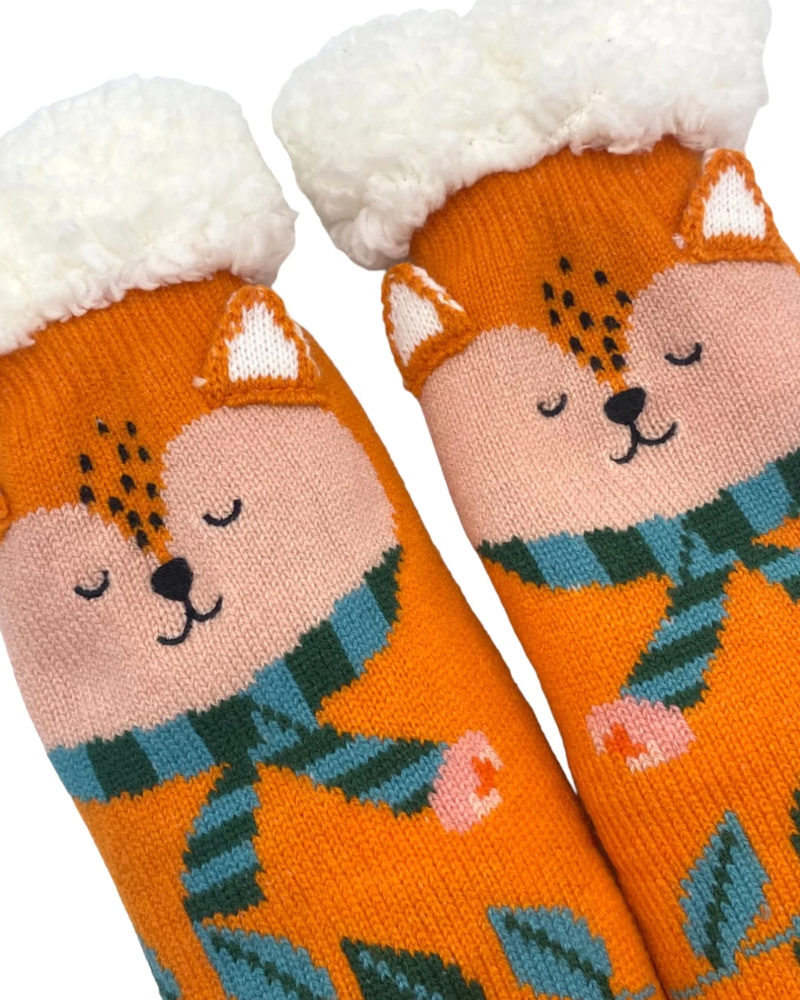 Secret Garden Fox Slipper Socks