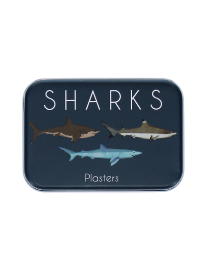 Children's Shark Plasters in a Tin
