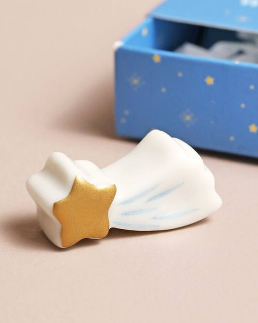 Shooting Star Ceramic Token In Matchbox