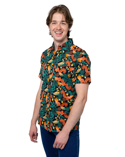 Squirrel Acorn Adventure Short Sleeve Shirt