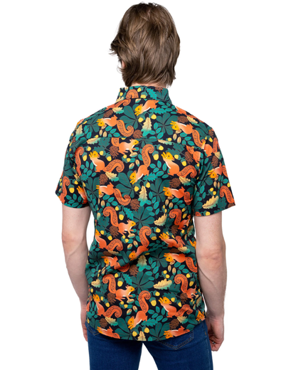 Squirrel Acorn Adventure Short Sleeve Shirt