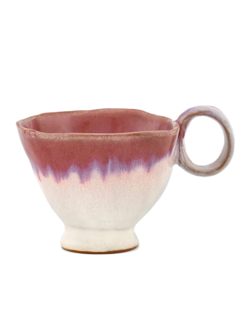 Colette Ceramic Tea Cup in Assorted Colours