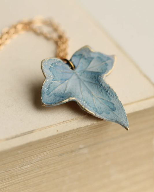 Blue Ivy Leaf Necklace