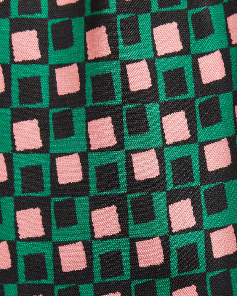 Siv Retro Cubes Print Blouse