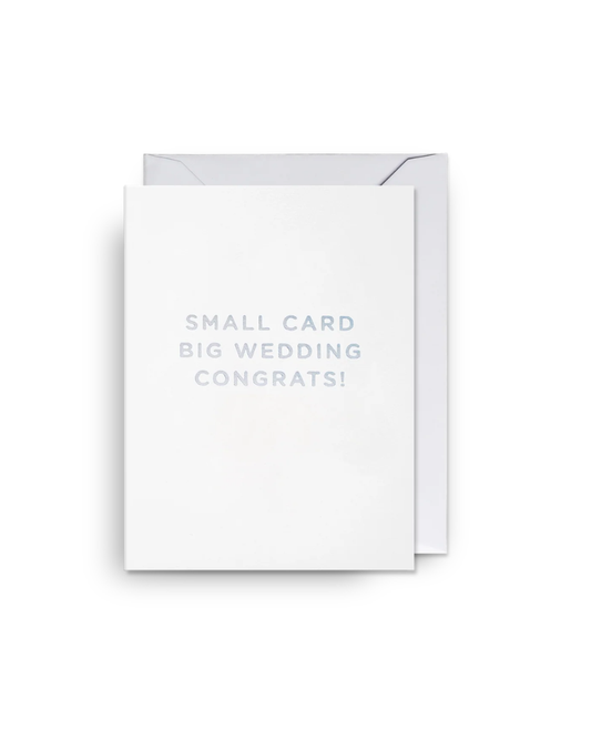 Big Wedding Congrats Mini Greeting Card
