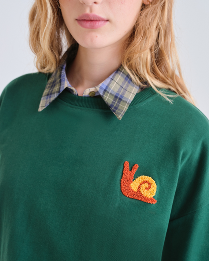 Snail Tufted Sweatshirt