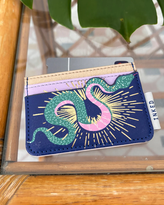 Inked Snake Card Holder