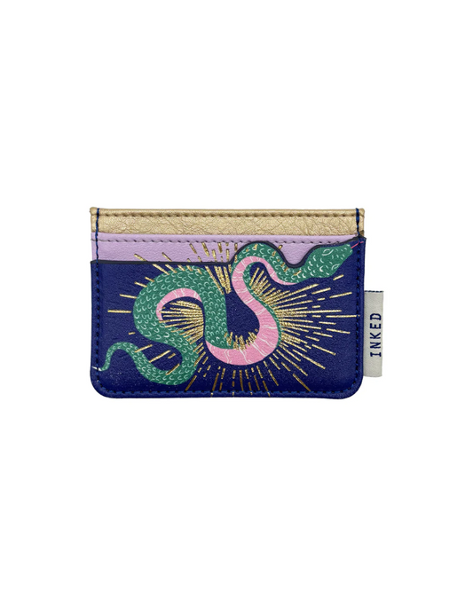 Inked Snake Card Holder