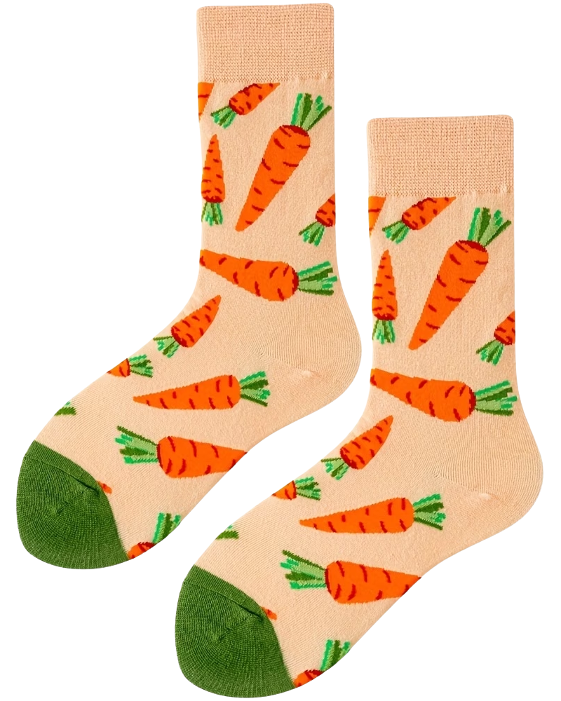 Carrot Gardener Socks