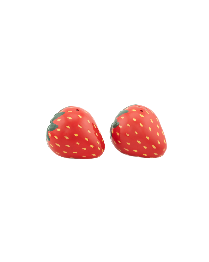 Strawberry Salt And Pepper Shakers Set